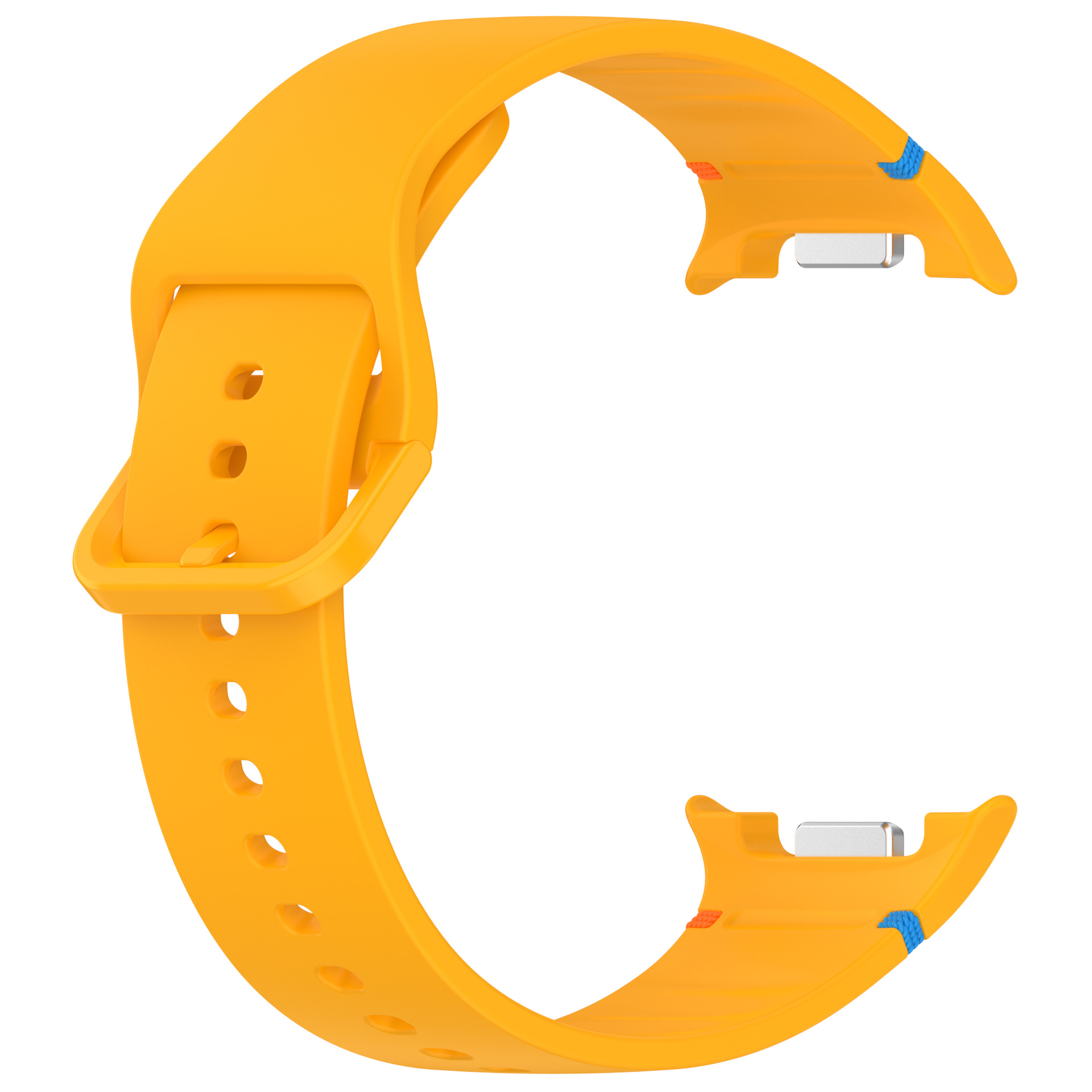 sylikonovyj-reminecz-stitch-dlya-samsung-galaxy-watch-8-9-zhovtyj-ml-4 Силіконовий ремінець Stitch для Samsung Galaxy Watch 8 / 8 Classic / 9 — жовтий (розмір M/L, ширина 22 мм)
