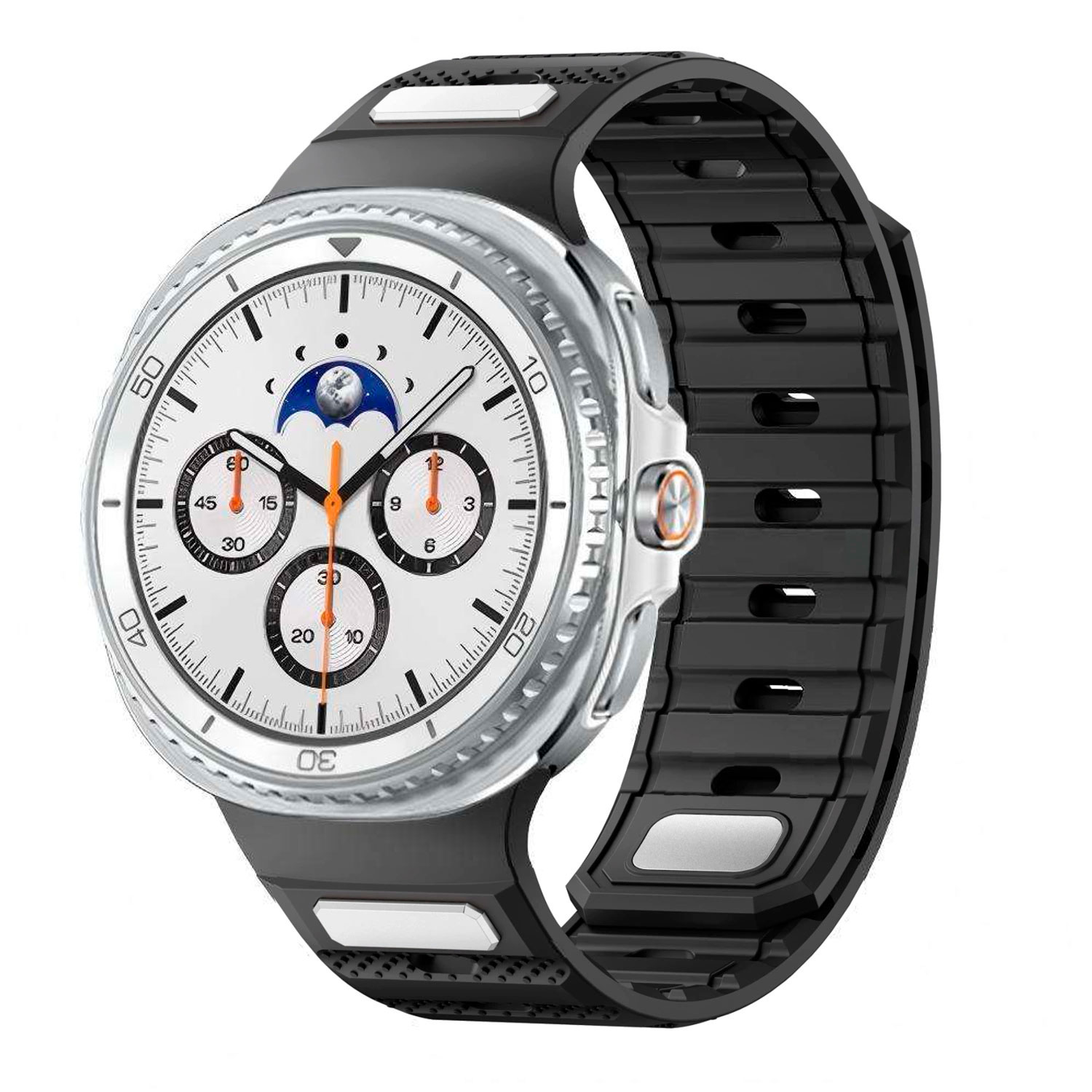magnitnyj-reminecz-cybermag-dlya-samsung-galaxy-watch-8-9-chornyj-22mm-3 Магнітний силіконовий ремінець CyberMag для Samsung Galaxy Watch 8 / 8 Classic / 9 - чорний