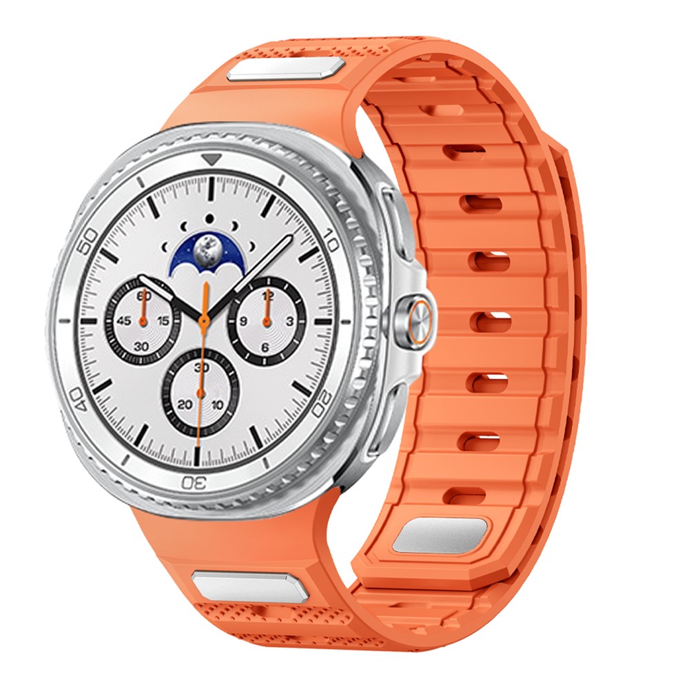 magnitnyj-reminecz-cybermag-dlya-samsung-galaxy-watch-8-9-pomaranchevyj-22mm-2 Магнітний силіконовий ремінець CyberMag для Samsung Galaxy Watch 8 / 8 Classic / 9 - помаранчевий
