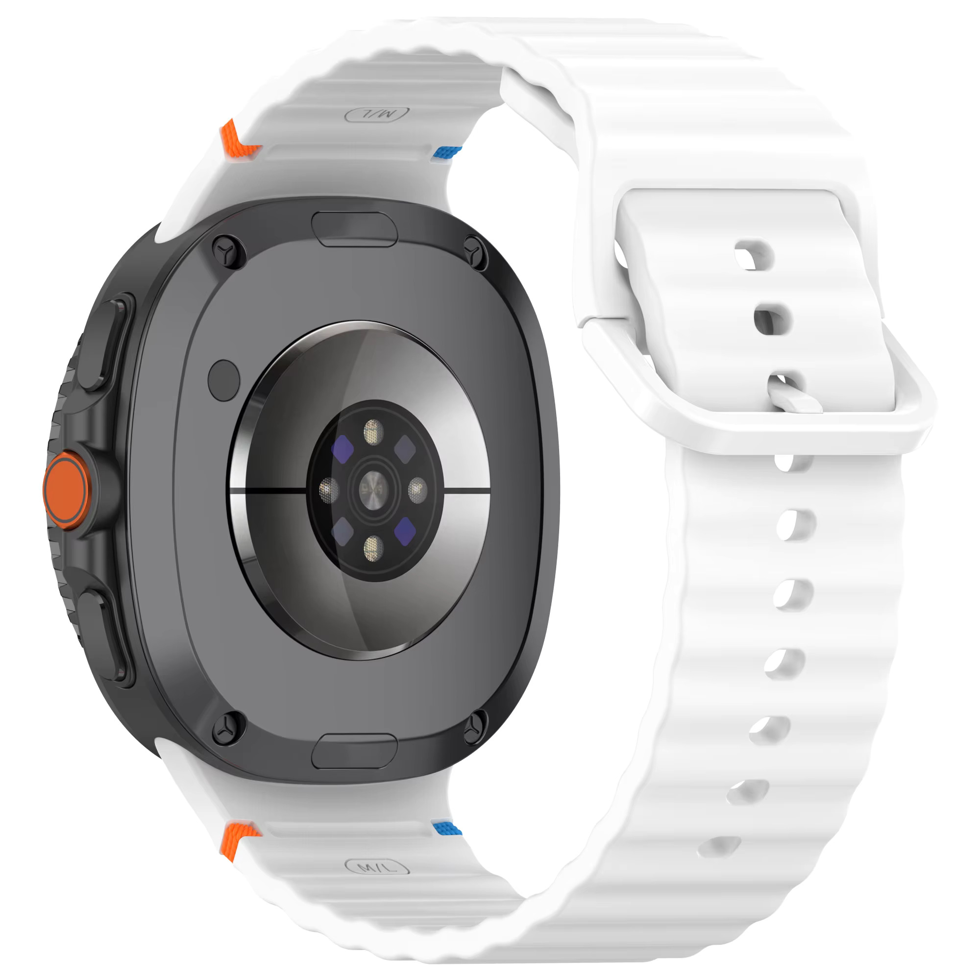 remenets-seven-pro-samsung-galaxy-watch-8-9-bilyi-2 Силіконовий ремінець Seven Pro для Samsung Galaxy Watch 8 / 8 Classic / 9 - білий