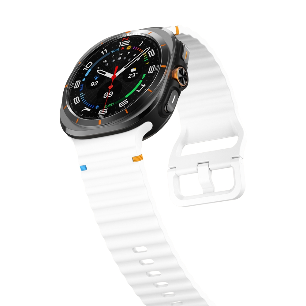 remenets-seven-pro-samsung-galaxy-watch-8-9-bilyi-4 Силіконовий ремінець Seven Pro для Samsung Galaxy Watch 8 / 8 Classic / 9 - білий