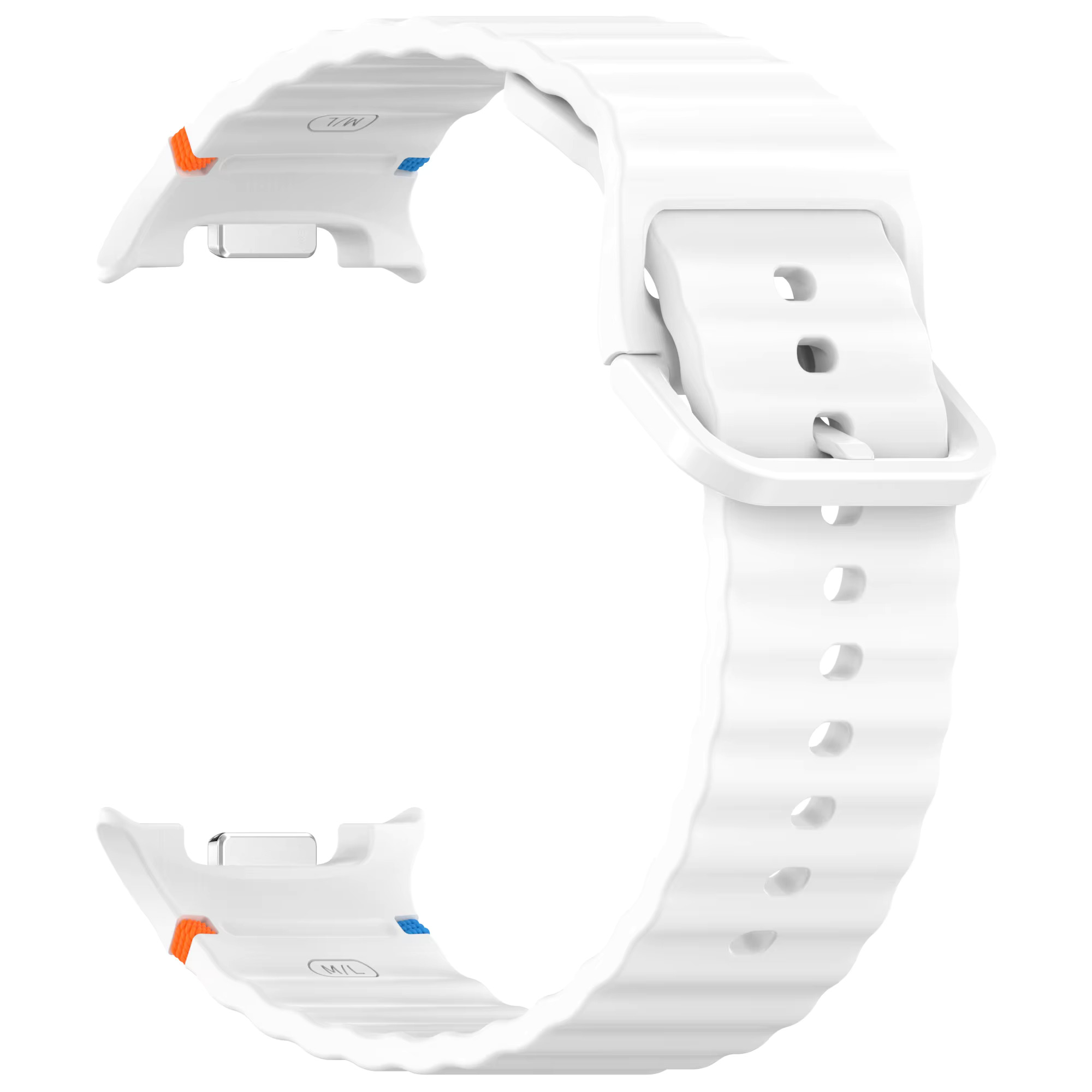 remenets-seven-pro-samsung-galaxy-watch-8-9-bilyi-5 Силіконовий ремінець Seven Pro для Samsung Galaxy Watch 8 / 8 Classic / 9 - білий