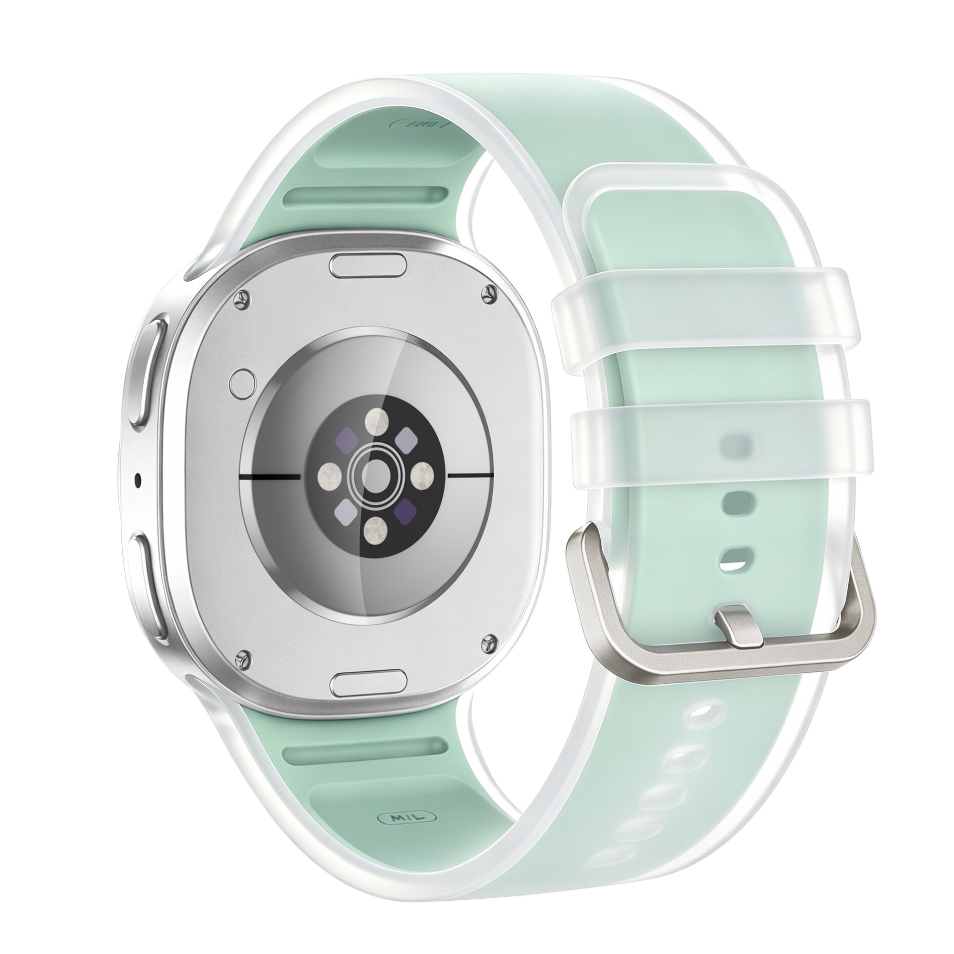 sylikonovyj-reminecz-frost-dlya-samsung-galaxy-watch-8-9-biryuzovyj-22mm-1 Силіконовий ремінець Frost для Samsung Galaxy Watch 8 / 8 Classic / 9 - бірюзовий
