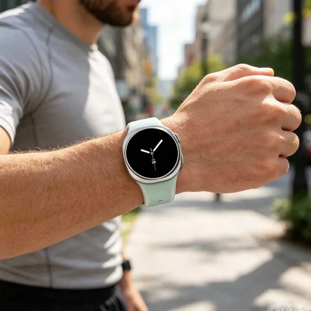 sylikonovyj-reminecz-frost-dlya-samsung-galaxy-watch-8-9-biryuzovyj-22mm-6 Силіконовий ремінець Frost для Samsung Galaxy Watch 8 / 8 Classic / 9 - бірюзовий