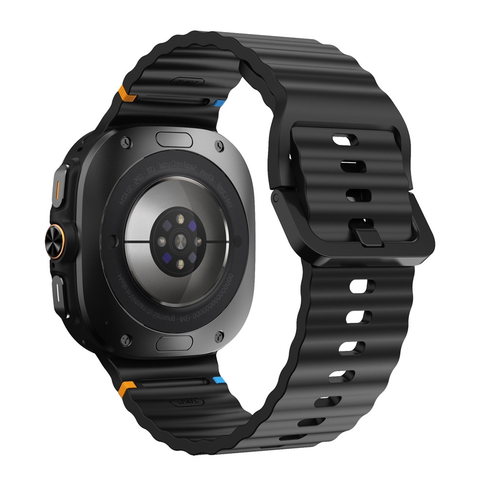 sylikonovyj-reminecz-seven-pro-dlya-samsung-galaxy-watch-8-9-chornyj-22mm-2 Силіконовий ремінець Seven Pro для Samsung Galaxy Watch 8 / 8 Classic / 9 - чорний