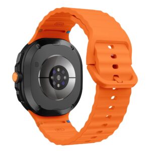 Силіконовий ремінець Seven Pro для Samsung Galaxy Watch 8 / 8 Classic / 9 - помаранчевий