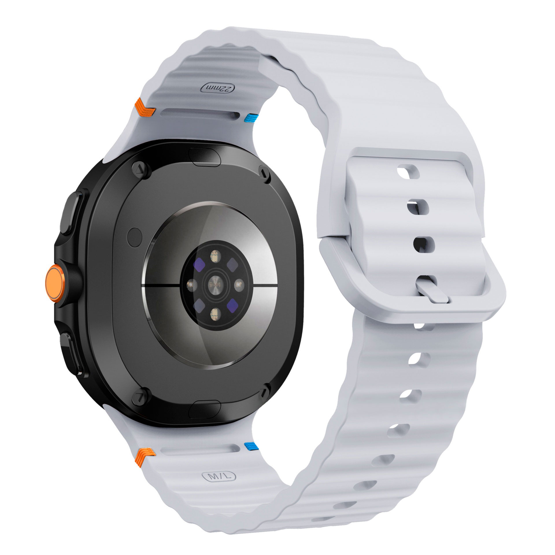 sylikonovyj-reminecz-seven-pro-dlya-samsung-galaxy-watch-8-9-siryj-22mm-22 Силіконовий ремінець Seven Pro для Samsung Galaxy Watch 8 / 8 Classic / 9 - сірий