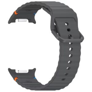 Силіконовий ремінець Seven Pro для Samsung Galaxy Watch 8 / 8 Classic / 9 - темно-сірий