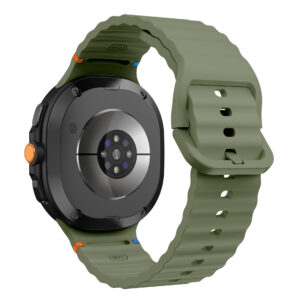 Силіконовий ремінець Seven Pro для Samsung Galaxy Watch 8 / 8 Classic / 9 - темно-зелений