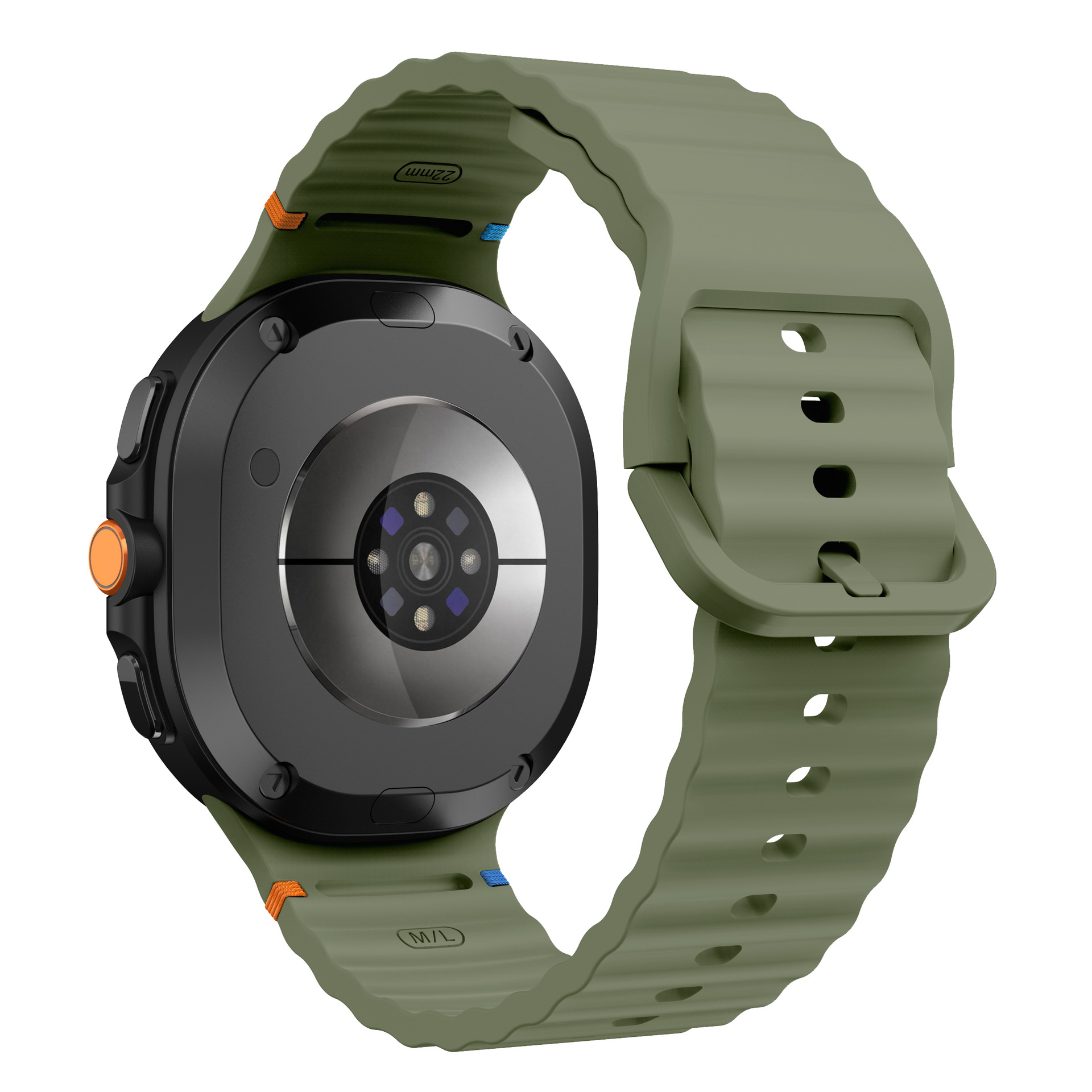 sylikonovyj-reminecz-seven-pro-dlya-samsung-galaxy-watch-8-9-temno-zelenyj-22mm-2 Силіконовий ремінець Seven Pro для Samsung Galaxy Watch 8 / 8 Classic / 9 - темно-зелений