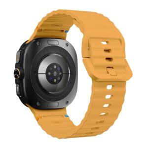 Силіконовий ремінець Seven Pro для Samsung Galaxy Watch 8 / 8 Classic / 9 - жовтий