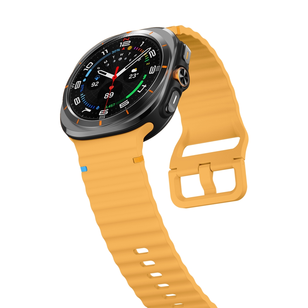 sylikonovyj-reminecz-seven-pro-dlya-samsung-galaxy-watch-8-9-zhovtyj-22mm-3 Силіконовий ремінець Seven Pro для Samsung Galaxy Watch 8 / 8 Classic / 9 - жовтий
