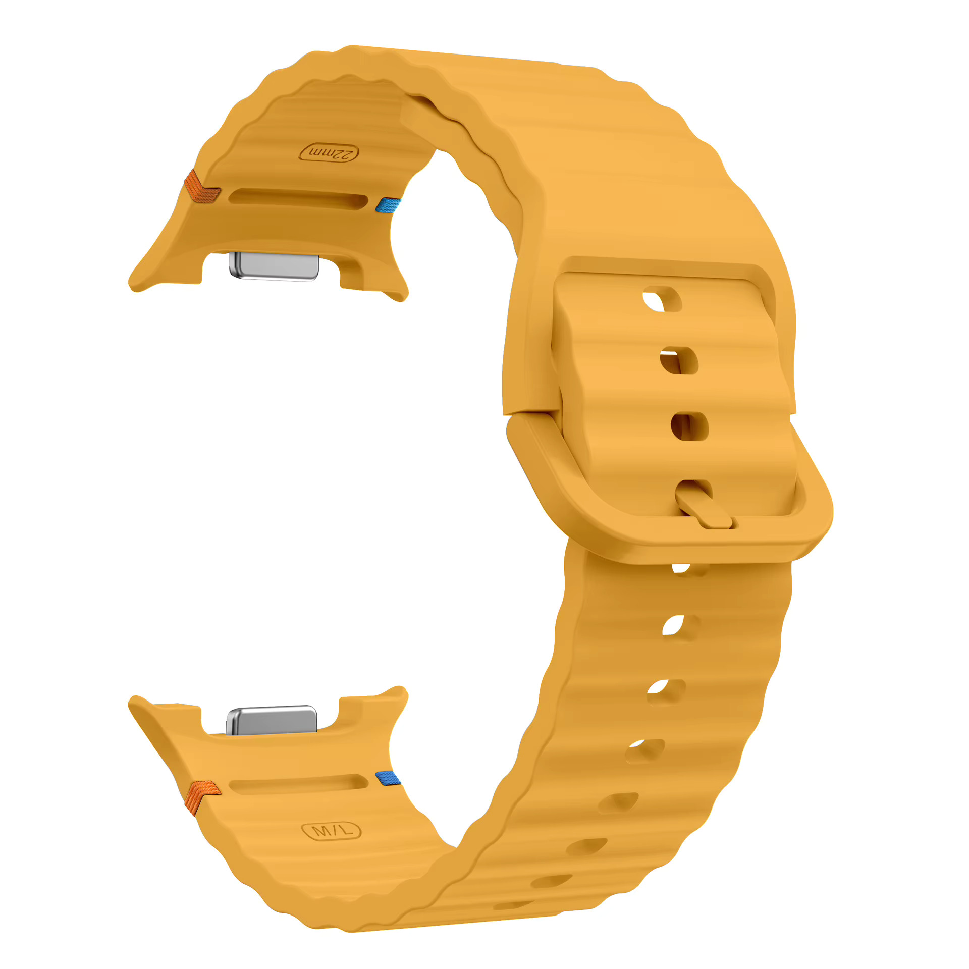 sylikonovyj-reminecz-seven-pro-dlya-samsung-galaxy-watch-8-9-zhovtyj-22mm-4 Силіконовий ремінець Seven Pro для Samsung Galaxy Watch 8 / 8 Classic / 9 - жовтий